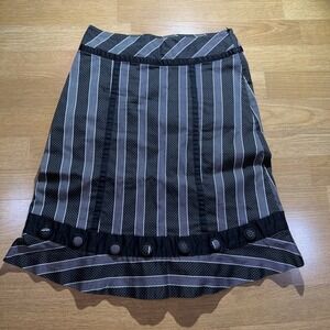 Working Girl VTG Schoolgirl Academia Preppy Victorian Buttons Skirt Sz 4 Y2K